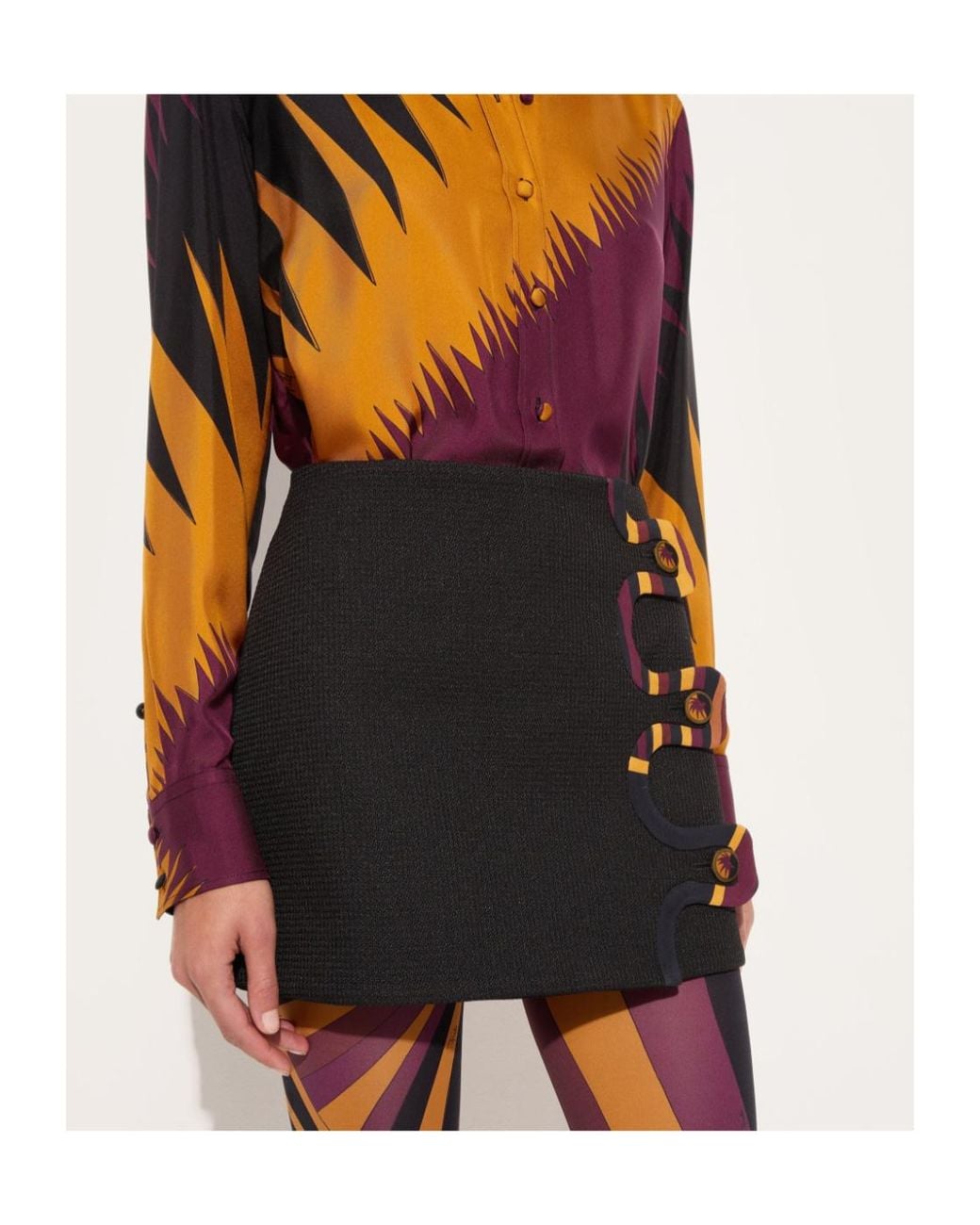 Emilio Pucci Black Tecno Poudre Skirt