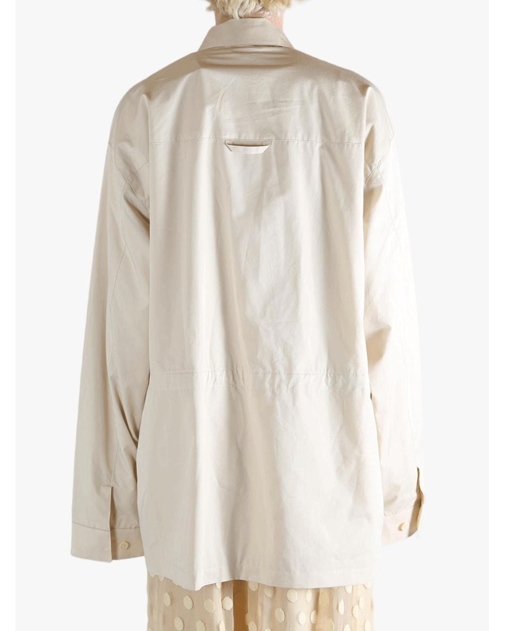Rier Natural Multi-Pocket Zip-Up Coat for men