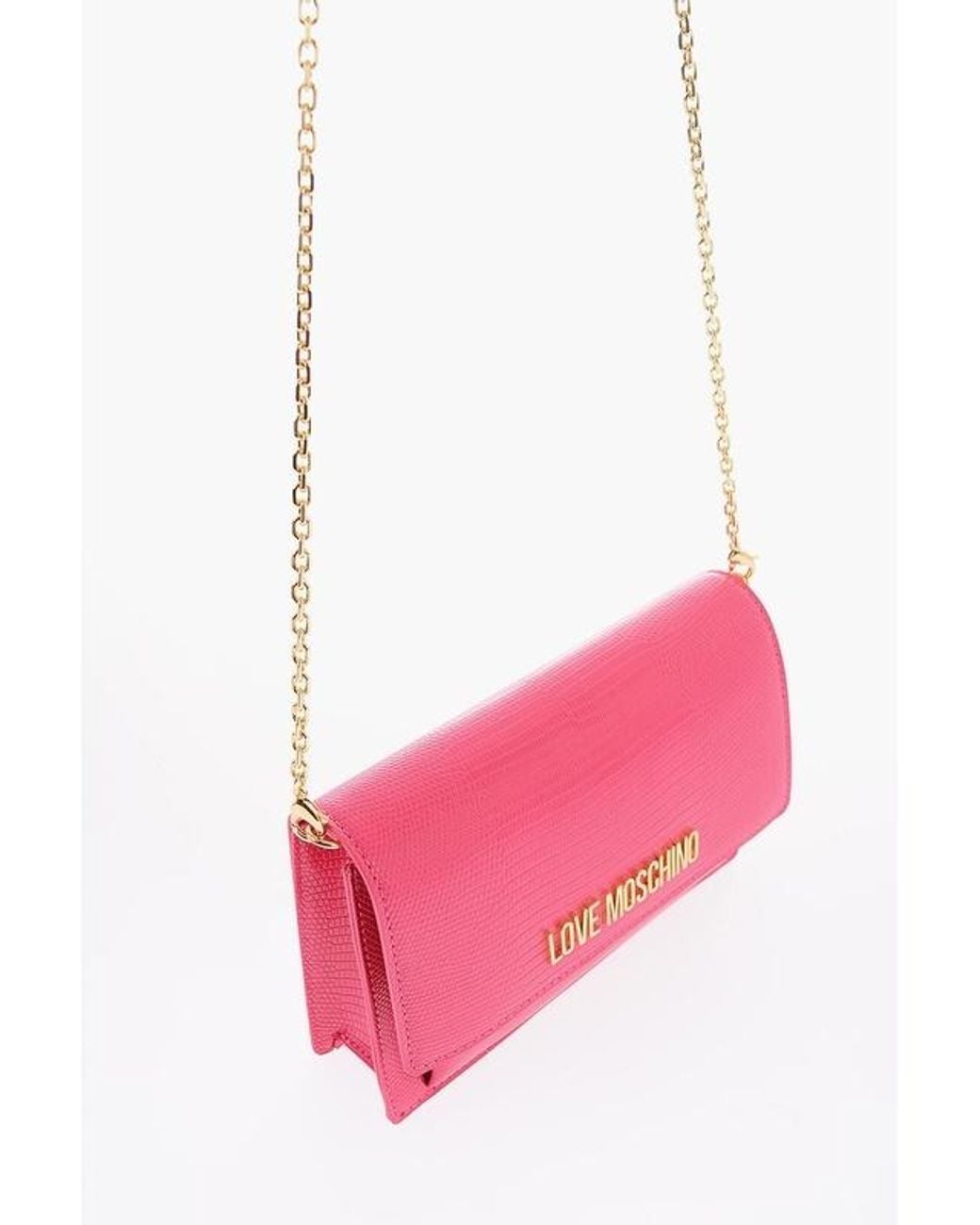 Moschino Pink Rectangular Shoulder Bag