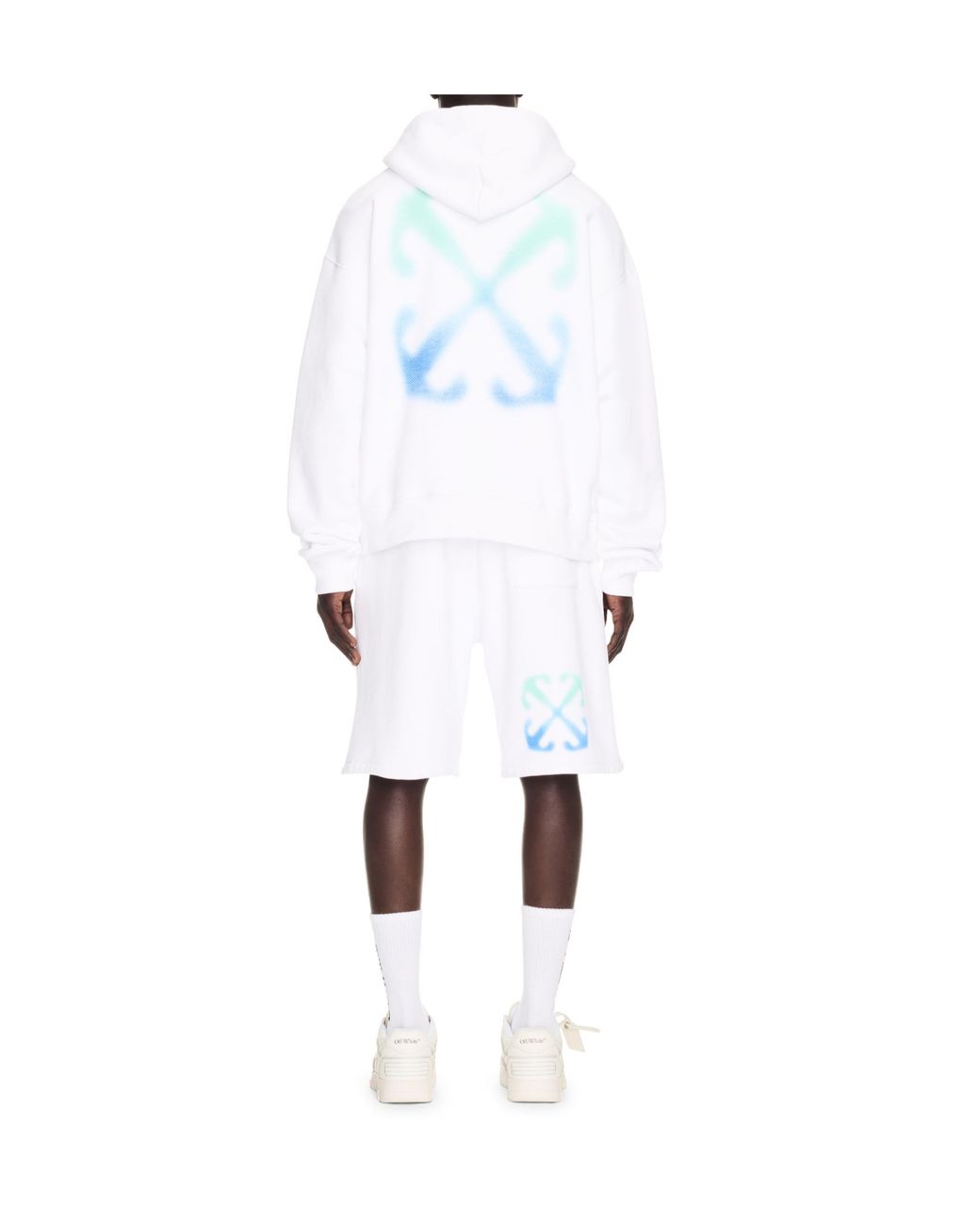 Off-White c/o Virgil Abloh White Arrow Skate Cotton Hoodie for men