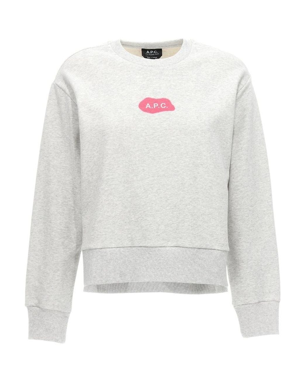 A.P.C. White Sibylle Sweatshirt