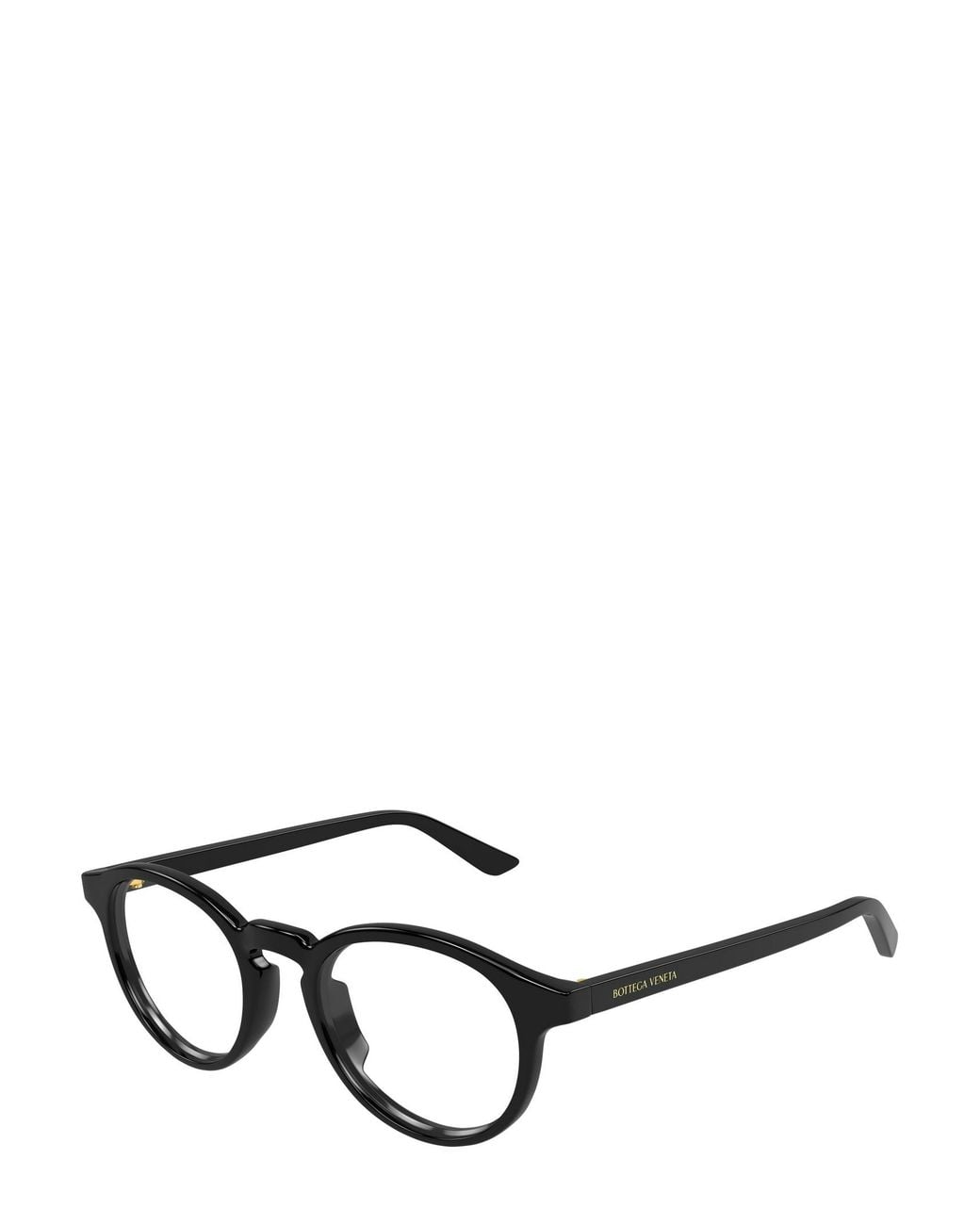 Bottega Veneta Black Eyewear Oval Frame Glasses for men