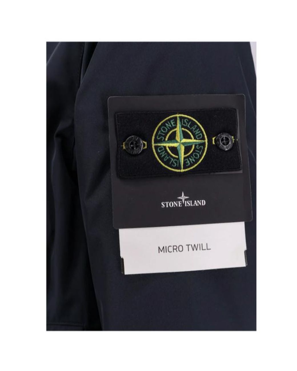 Stone Island Blue Compass Patch Long Parka for men