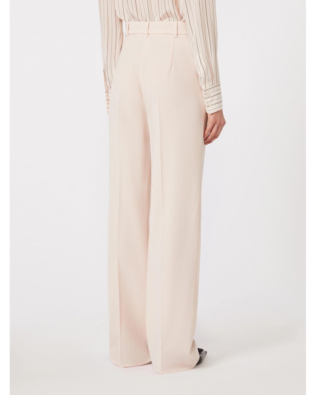 Max Mara White Studio Quasar Straight Leg Trousers