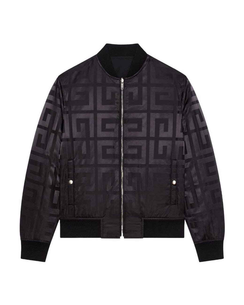 Givenchy Blue 4G Plaque Reversible Bomber Jacket for men