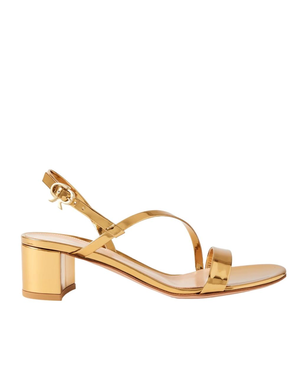 Gianvito Rossi Metallic Betsey 45 High-Heeled Sandals