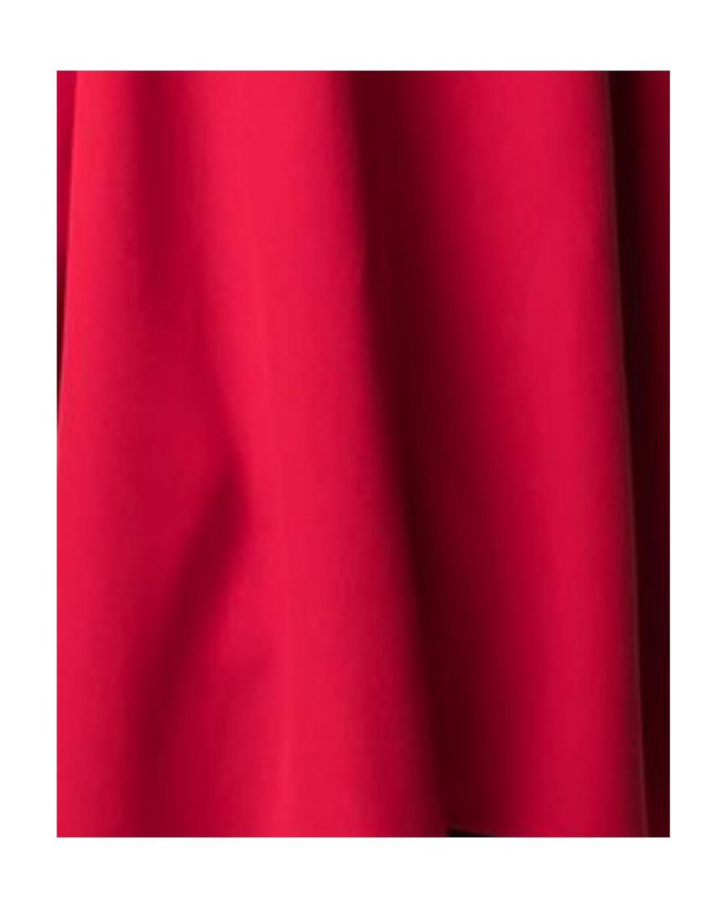 Valentino Red Ruffled Drape Blouse