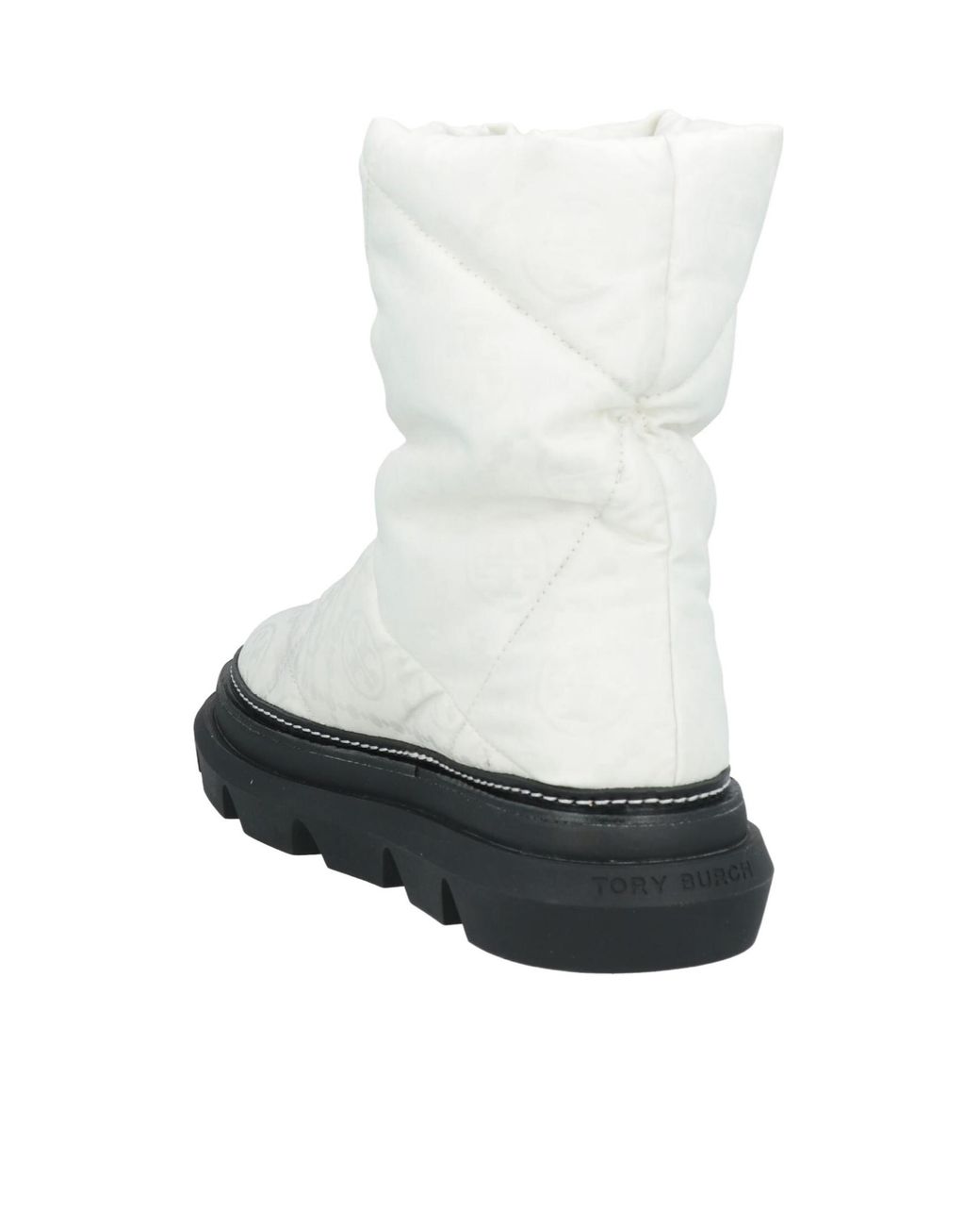 Tory Burch White Thick-Soled Warm Boots