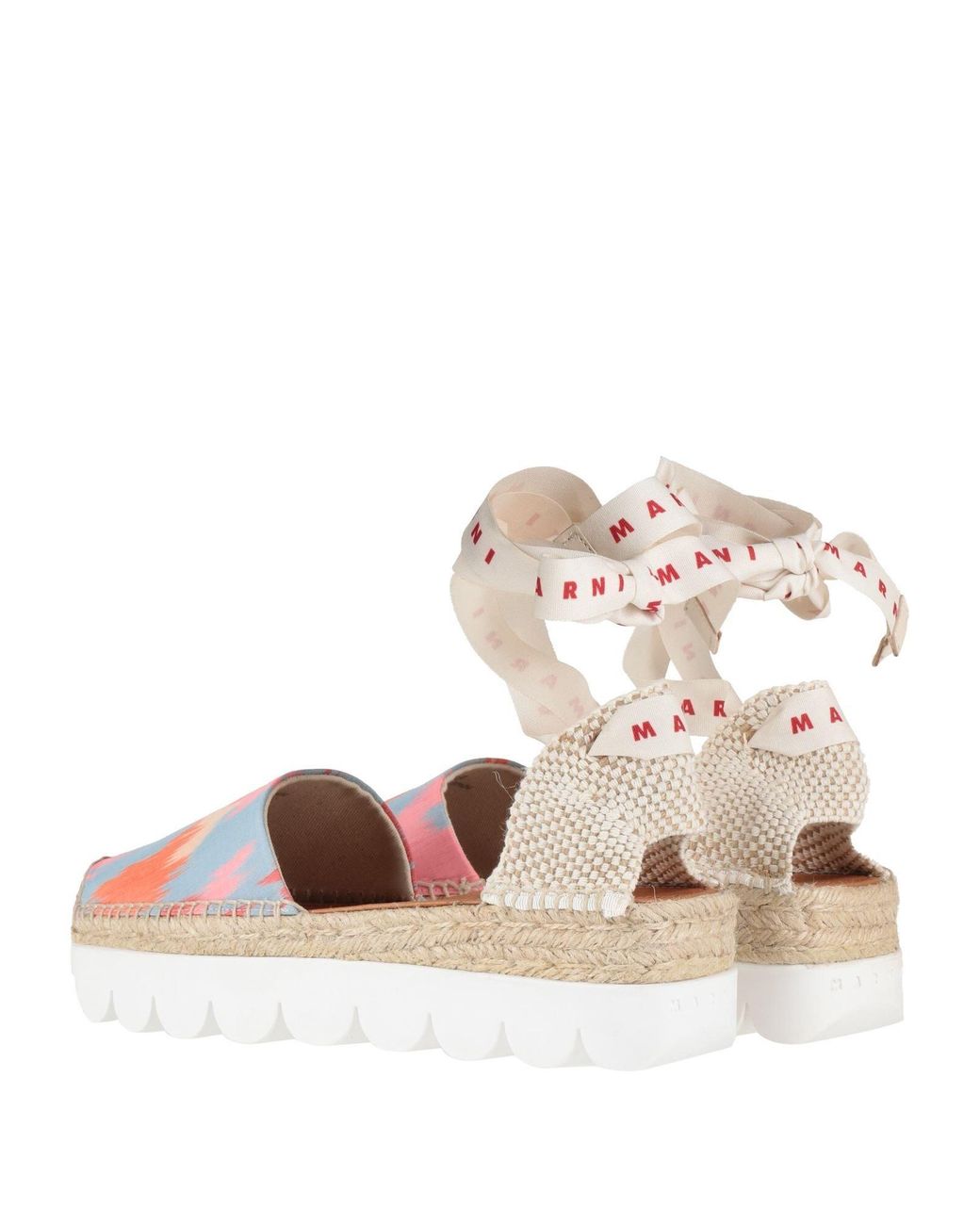 Marni Natural Woven Platform Shoes