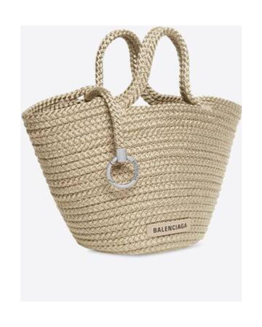 Balenciaga Metallic Borsa Ibiza Small Basket Con Tracolla Da Donna