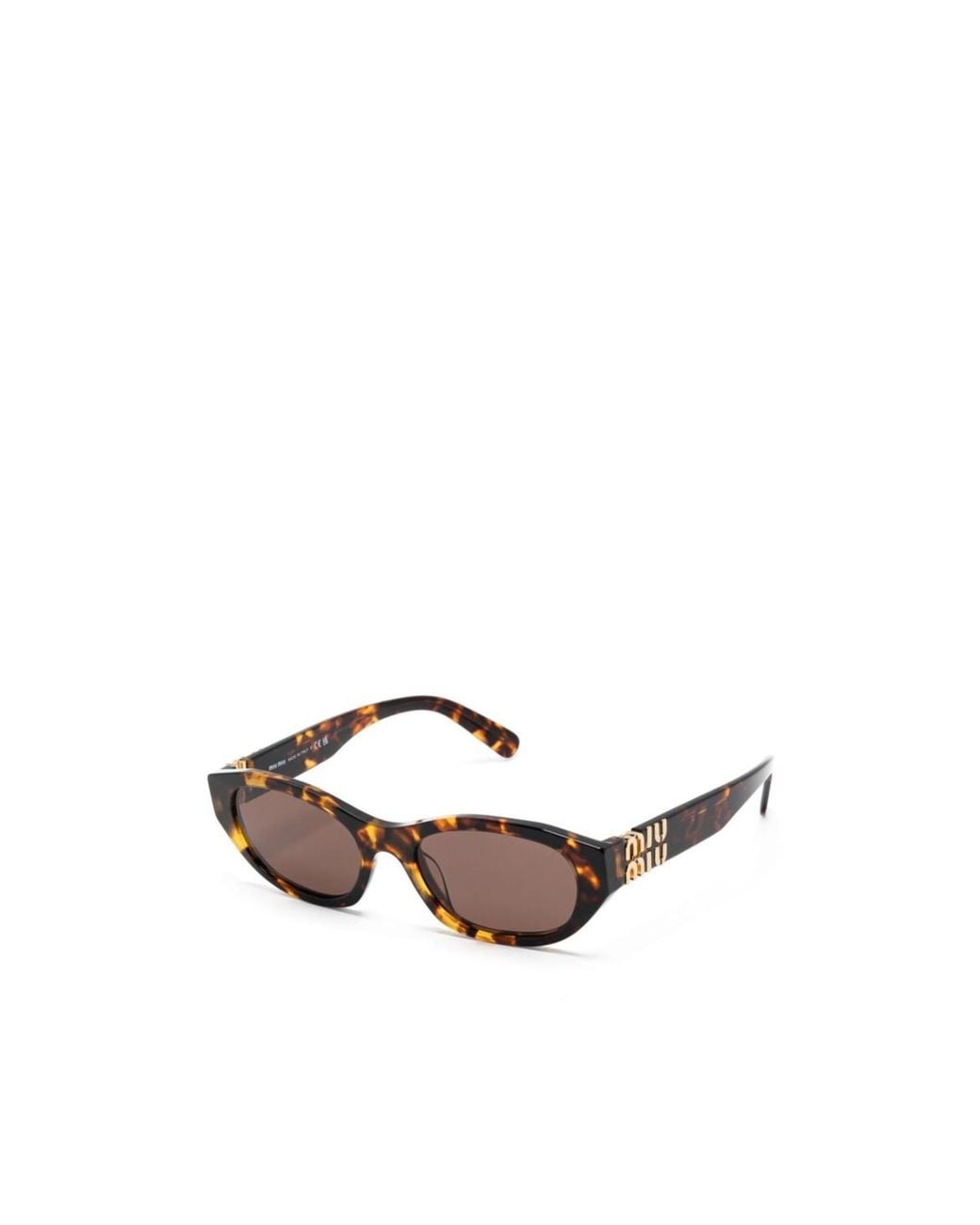 Miu Miu White Eyewear Cat-Eye Sunglasses