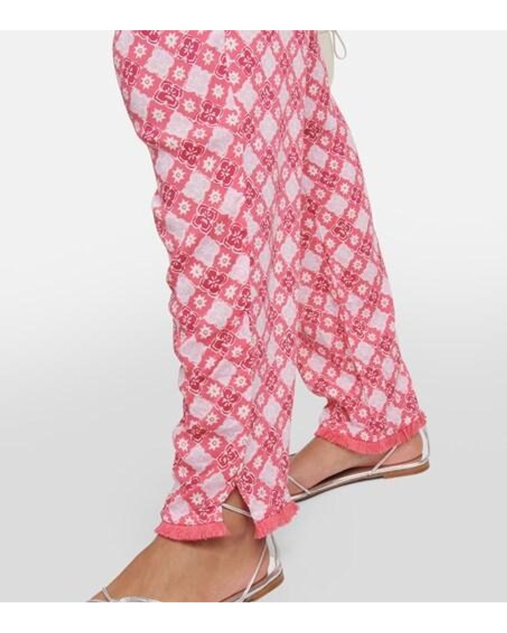 Poupette Pink Donna Printed Jumpsuit