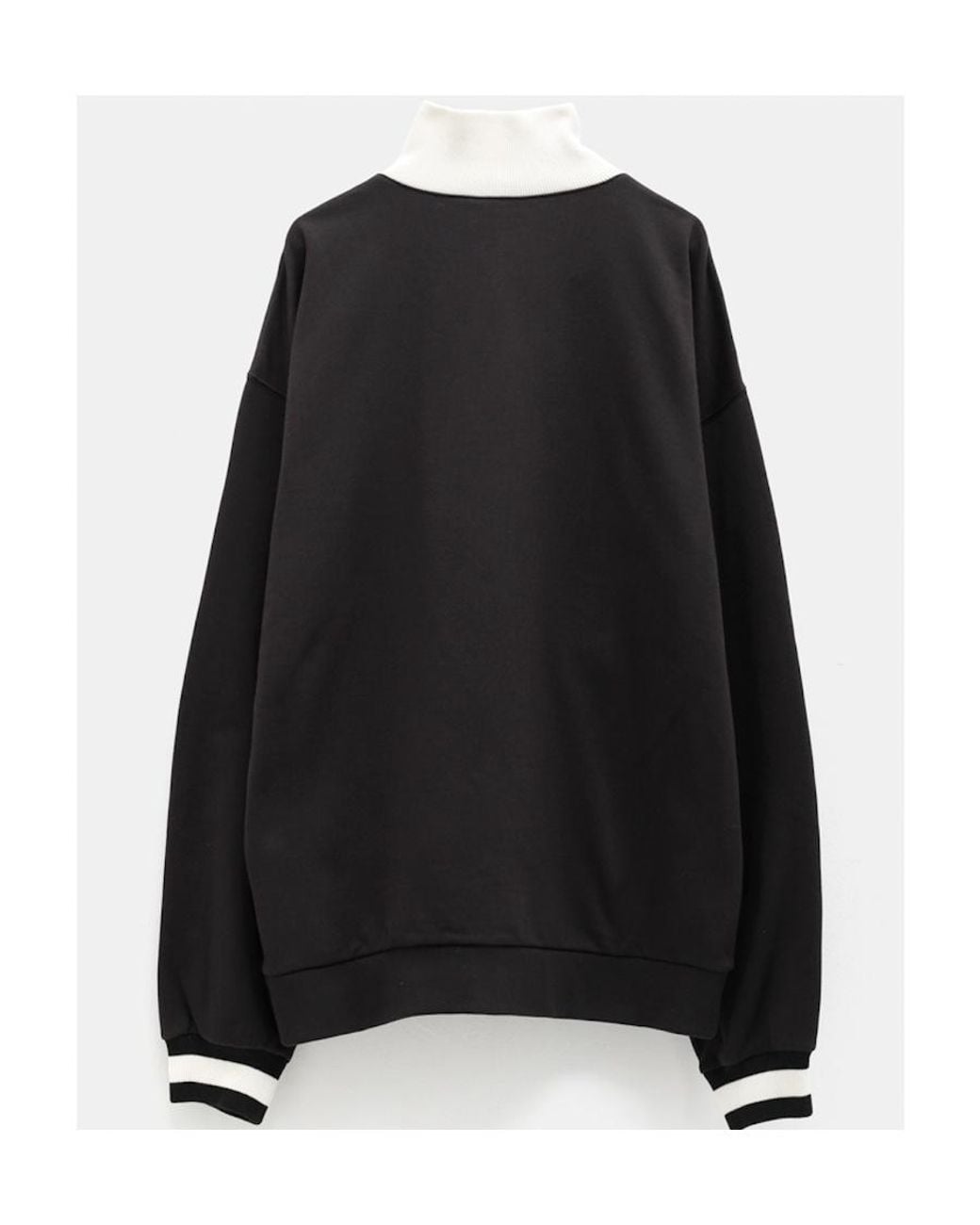 Gucci Black Embroidered-Logo High-Neck Sweatshirt for men