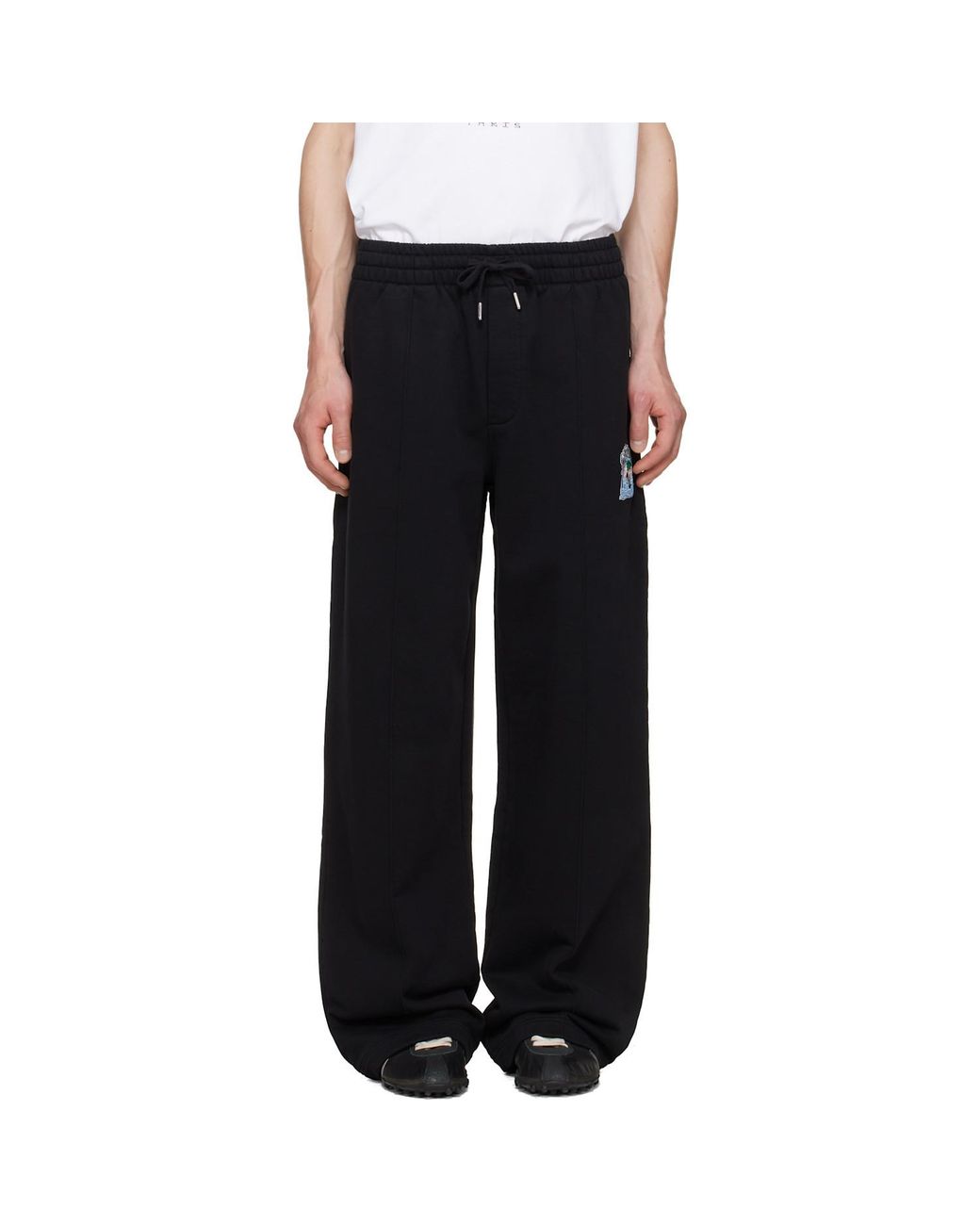 Casablanca Black Drawstring Pants for men