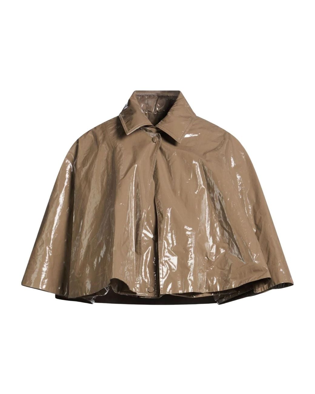 Chloé Brown Minimalist Short-Sleeve Jacket