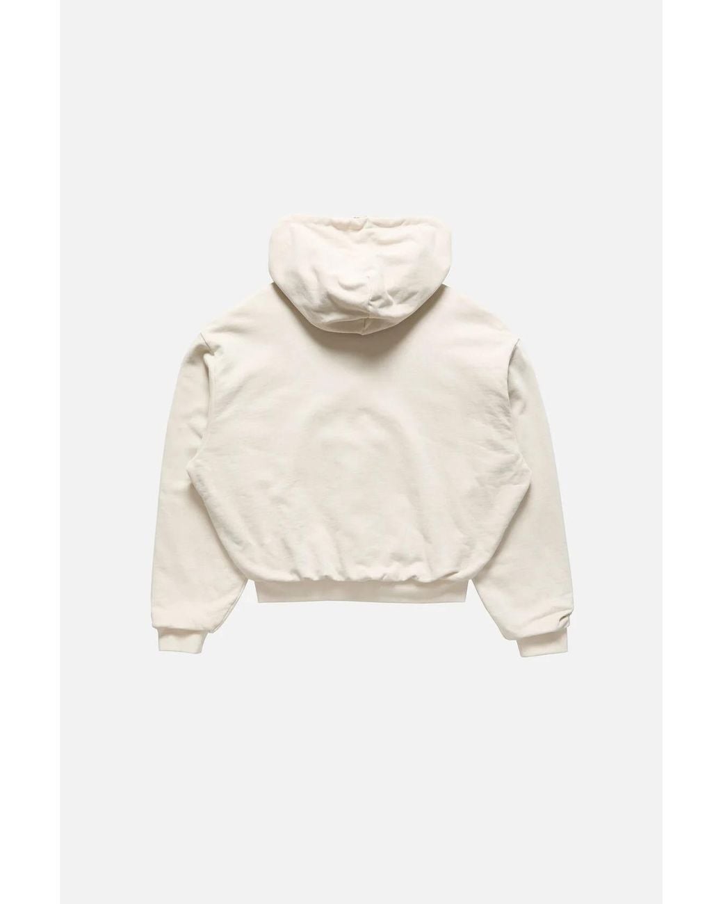 Acne Natural Fleece Hoodie With Logo
