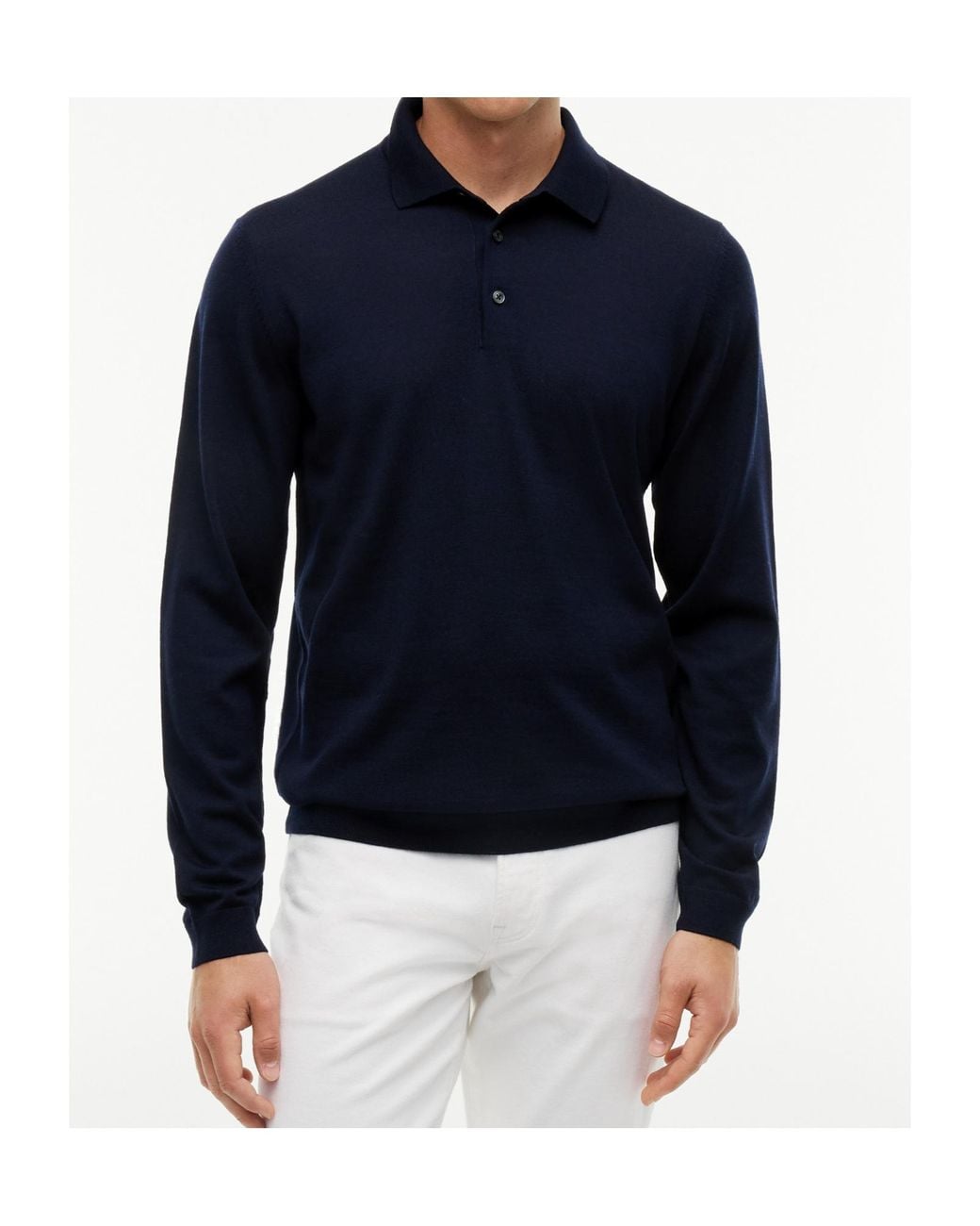 Tommy Hilfiger Blue New York Brand Pure Wool Polo Shirt for men