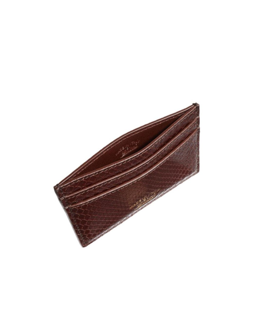 Gucci Purple Lira Python Card Case for men