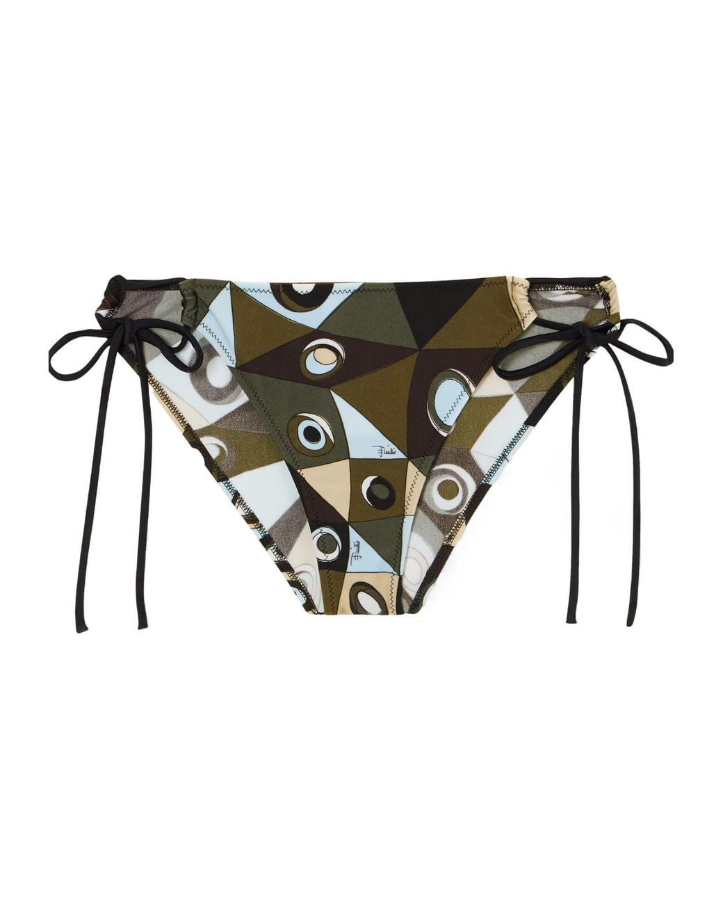 Emilio Pucci Black Printed Bikini Briefs