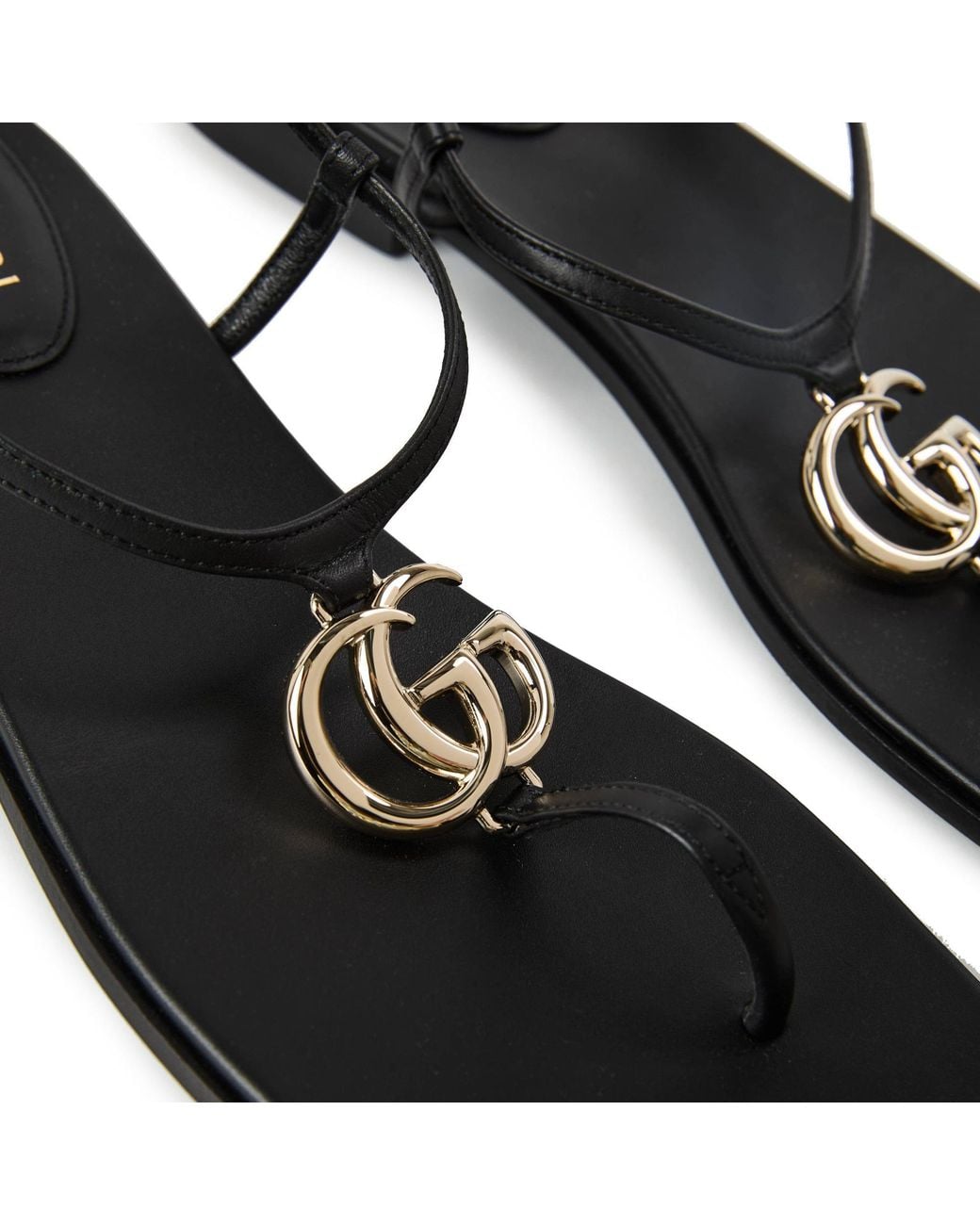 Gucci Brown Simple Flat Sandals