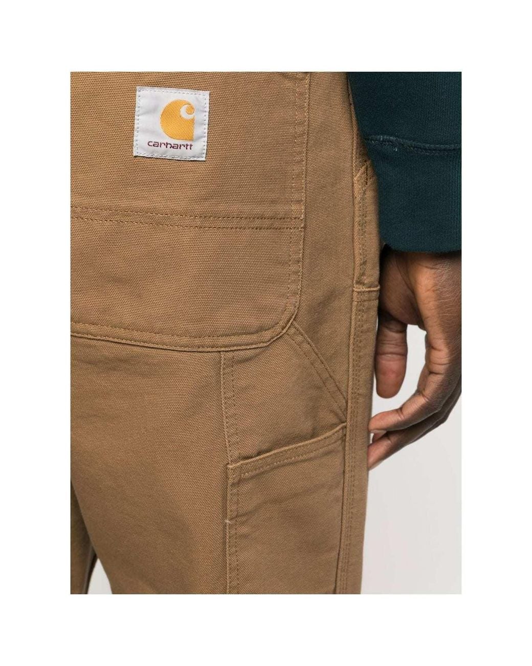 Carhartt Brown Belt-Loop Casual Pants for men