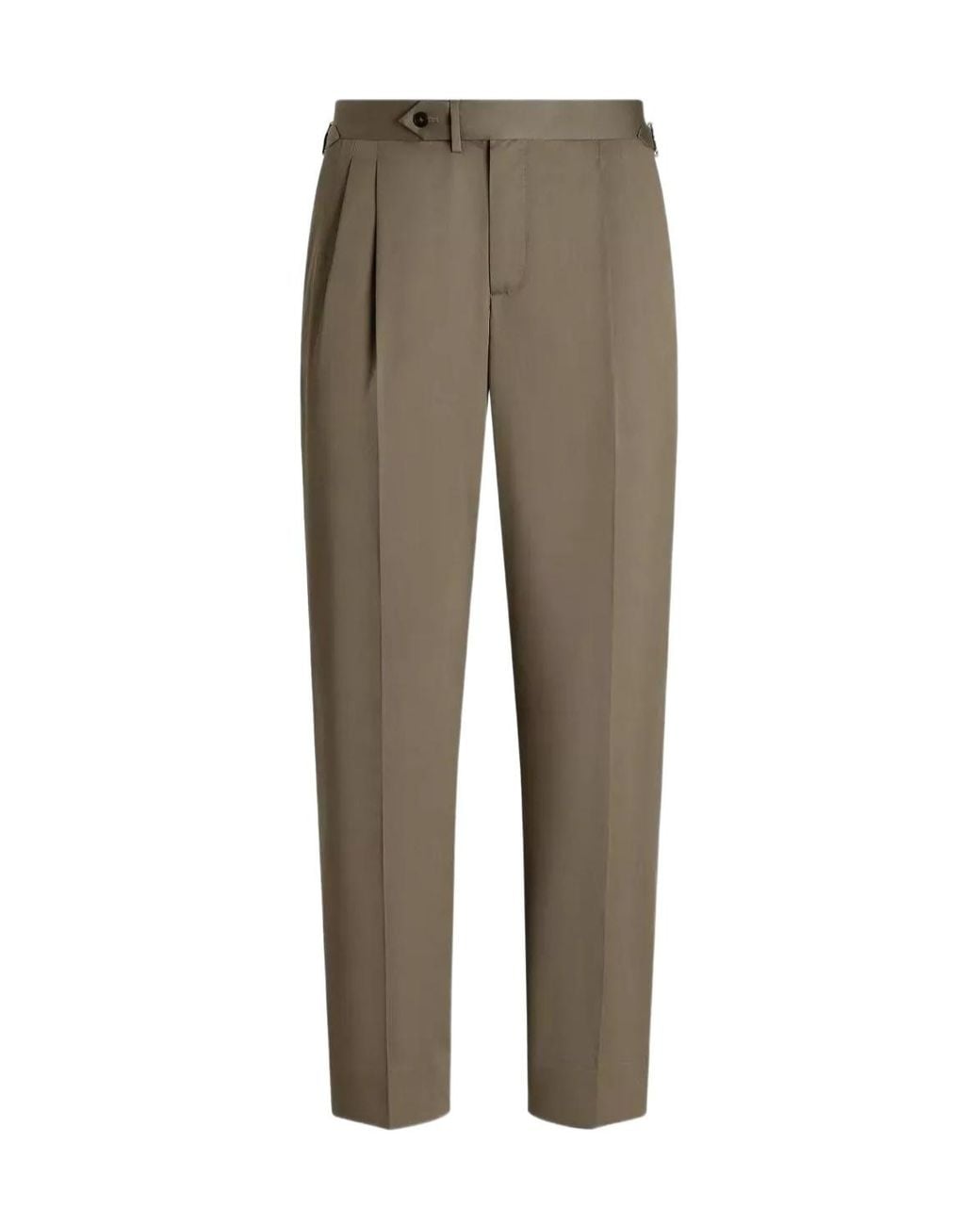 Dolce & Gabbana Gray Pleated Gabardine Pants for men