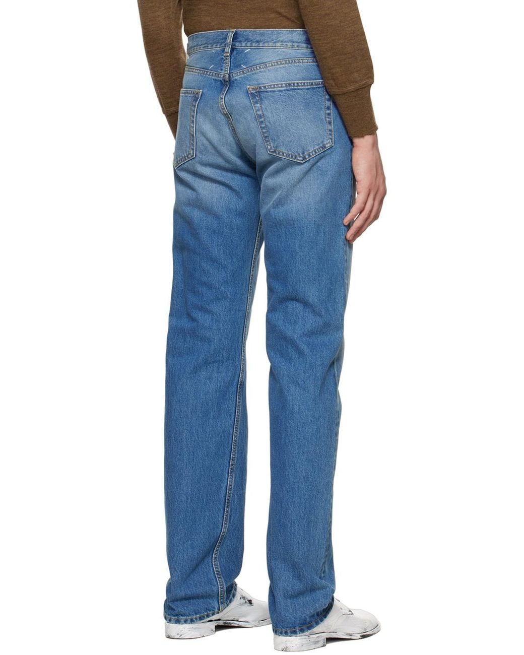 Maison Margiela Blue Straight-Leg Jeans for men