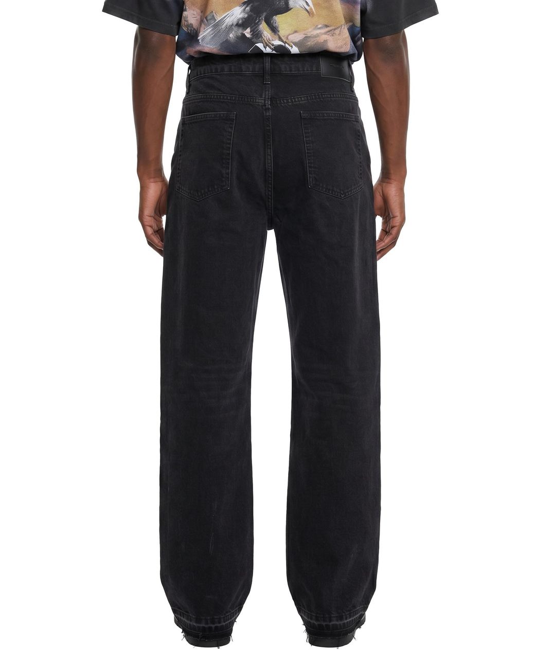 Represent Black Heaton Distressed Jeans for men