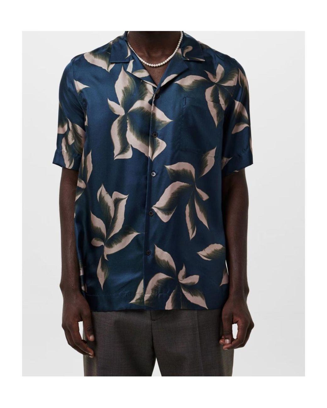 Dries Van Noten Blue Carlton Shirt for men