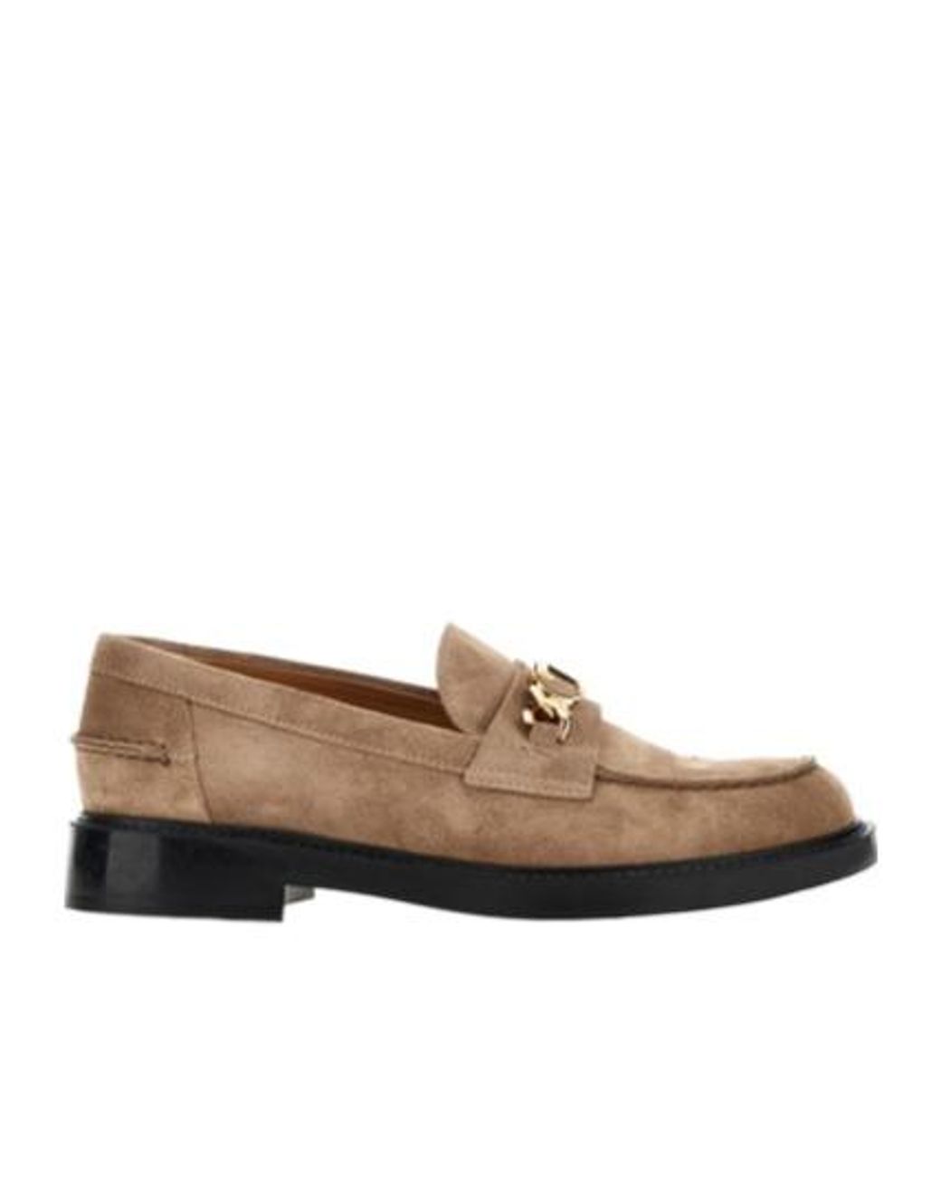 Tod's Brown Logo-Plaque Slip-On Loafers