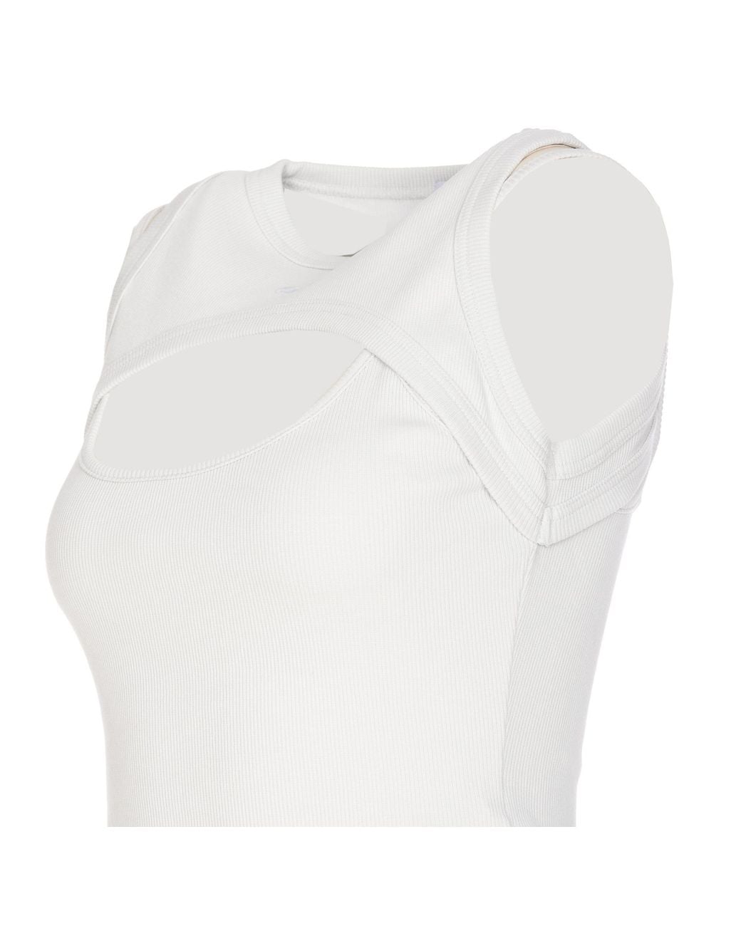 Off-White c/o Virgil Abloh White Off Sleeveless Cut-Out Top
