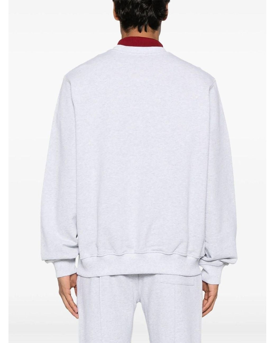 Casablanca White Casa Way Skate Printed Sweatshirt for men