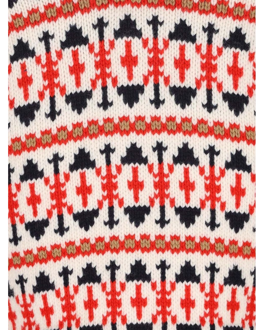 Céline Red Cropped Sweater