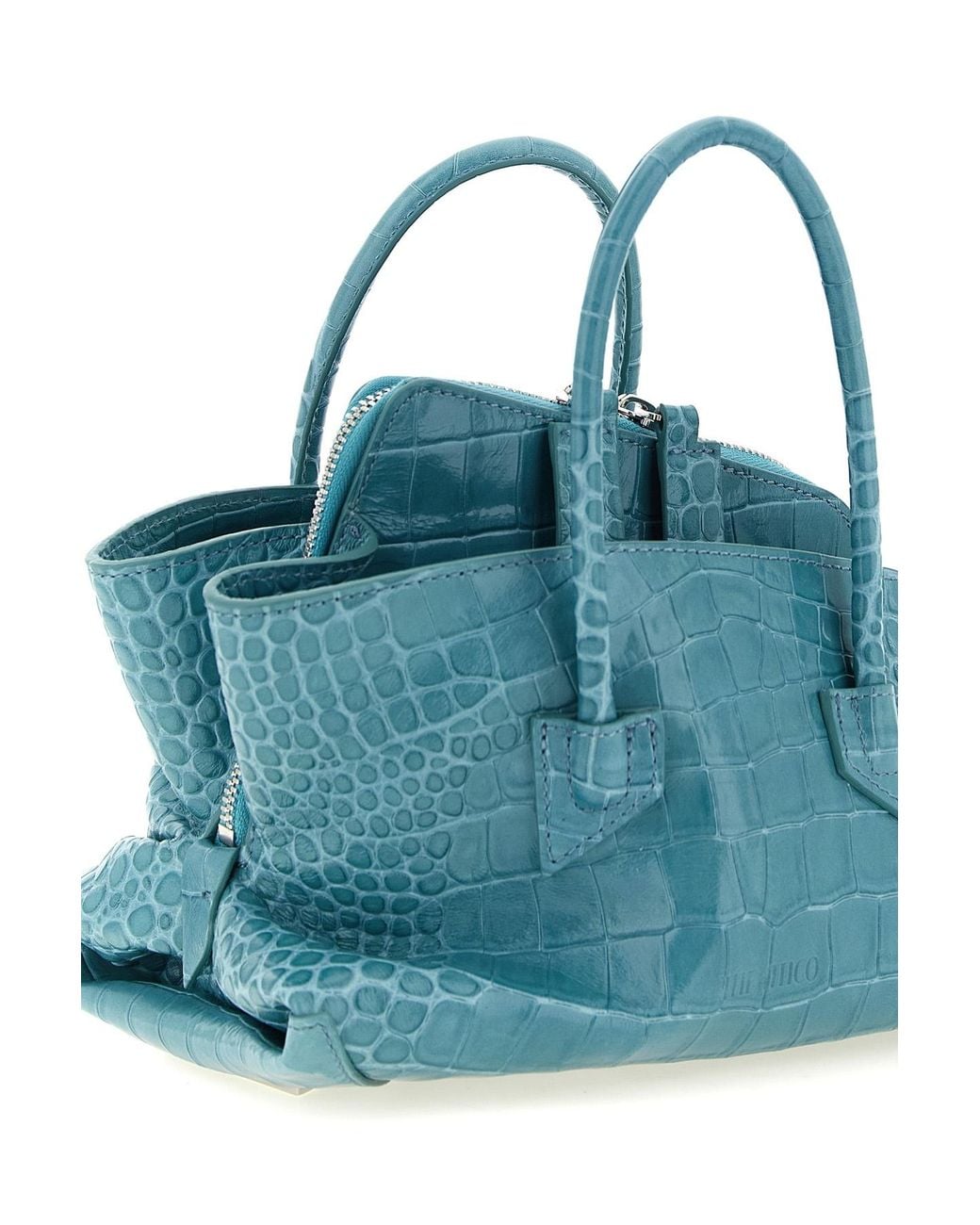 The Attico Blue The La Passeggiata Mini Tote Bag