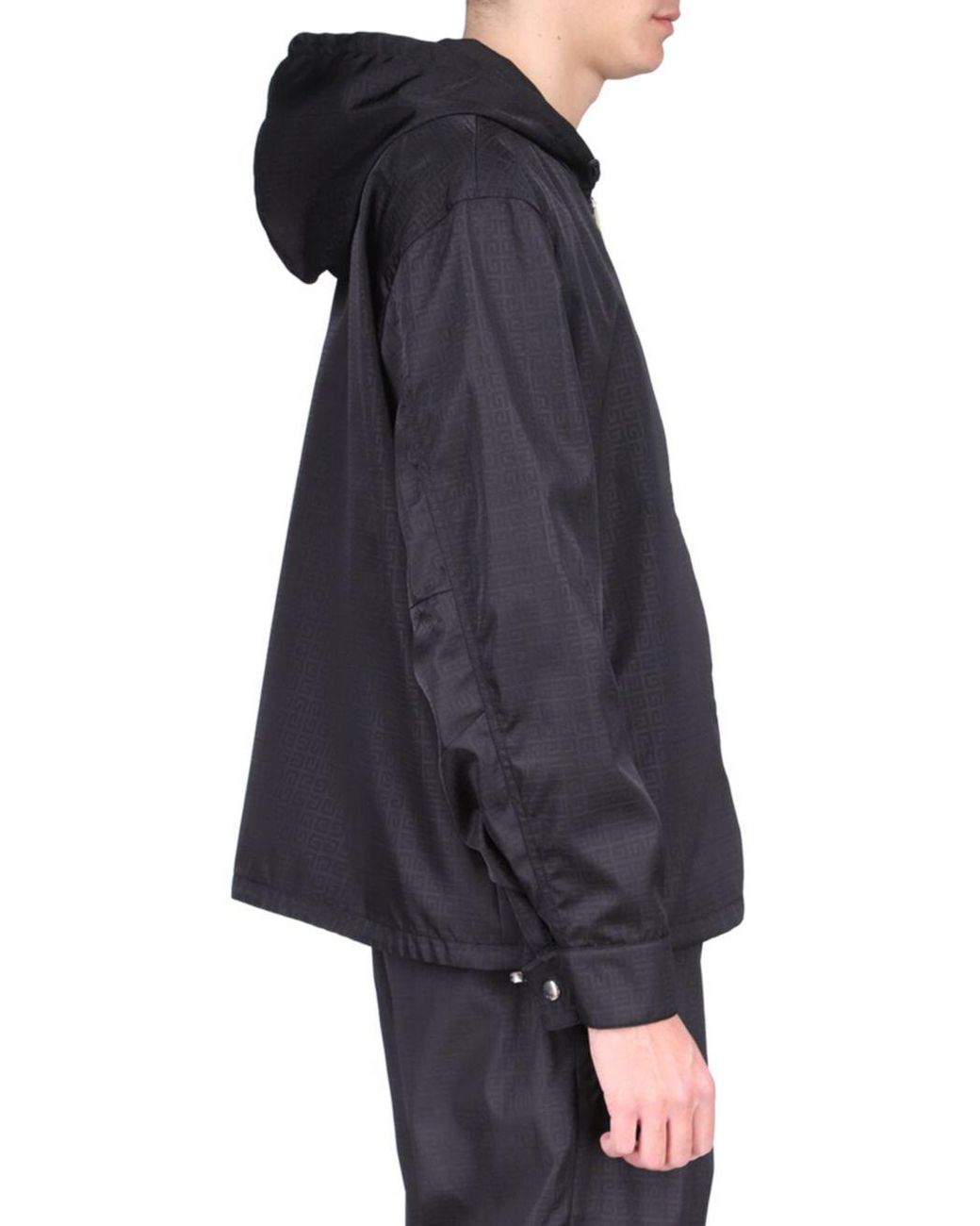Givenchy Blue 4G Motif Hooded Jacket for men
