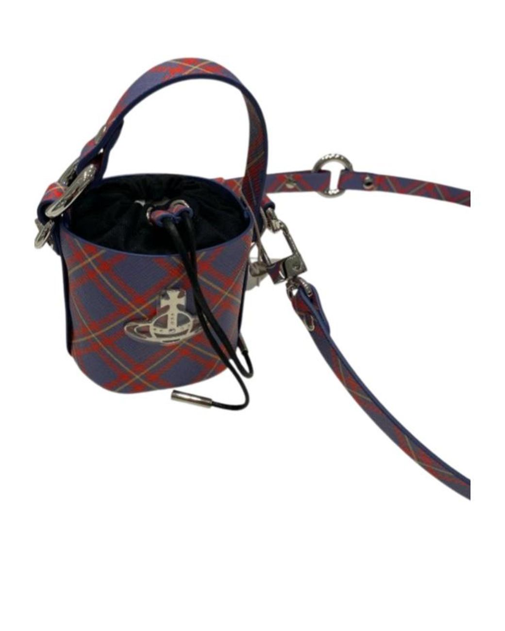 Vivienne Westwood Black Mini Daisy Orb Plaque Tote Bag