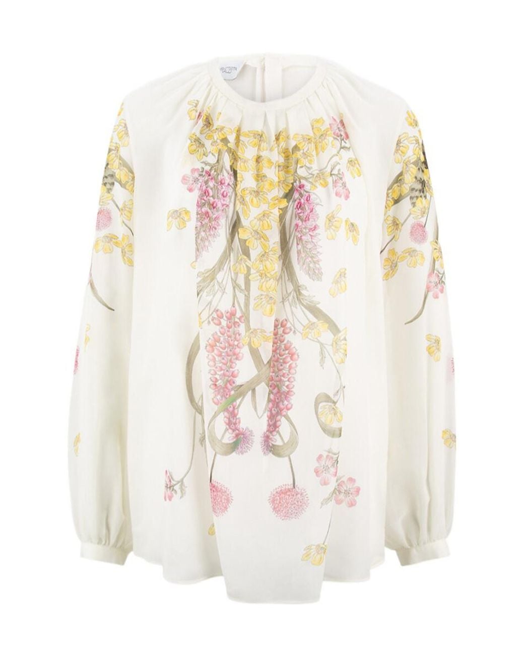 Giambattista Valli White Floral-Print Shirt