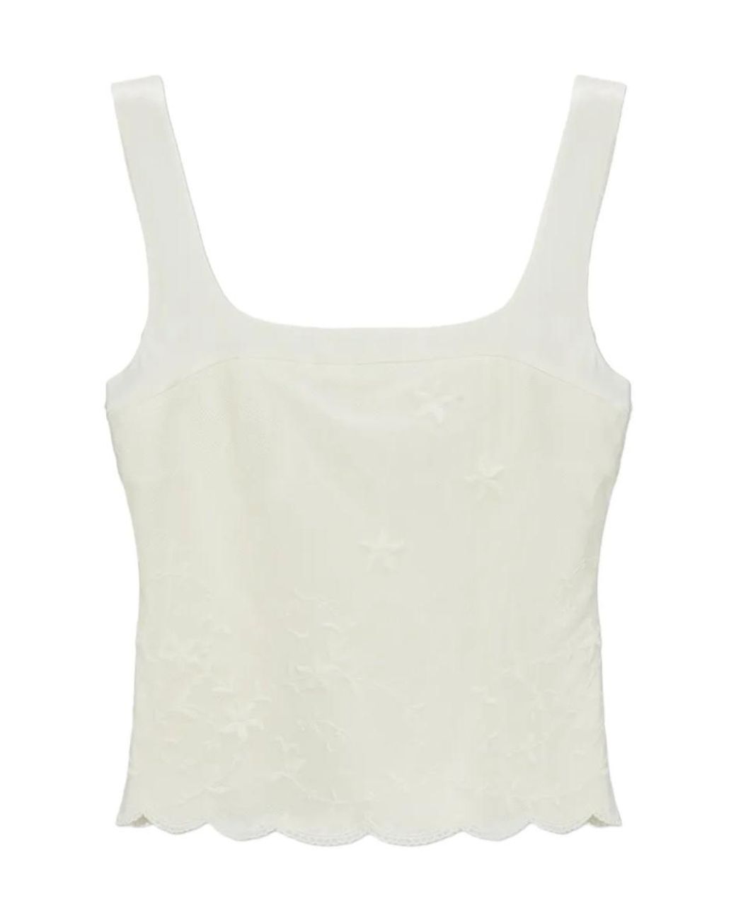 Posse White Cove Embroidered Top