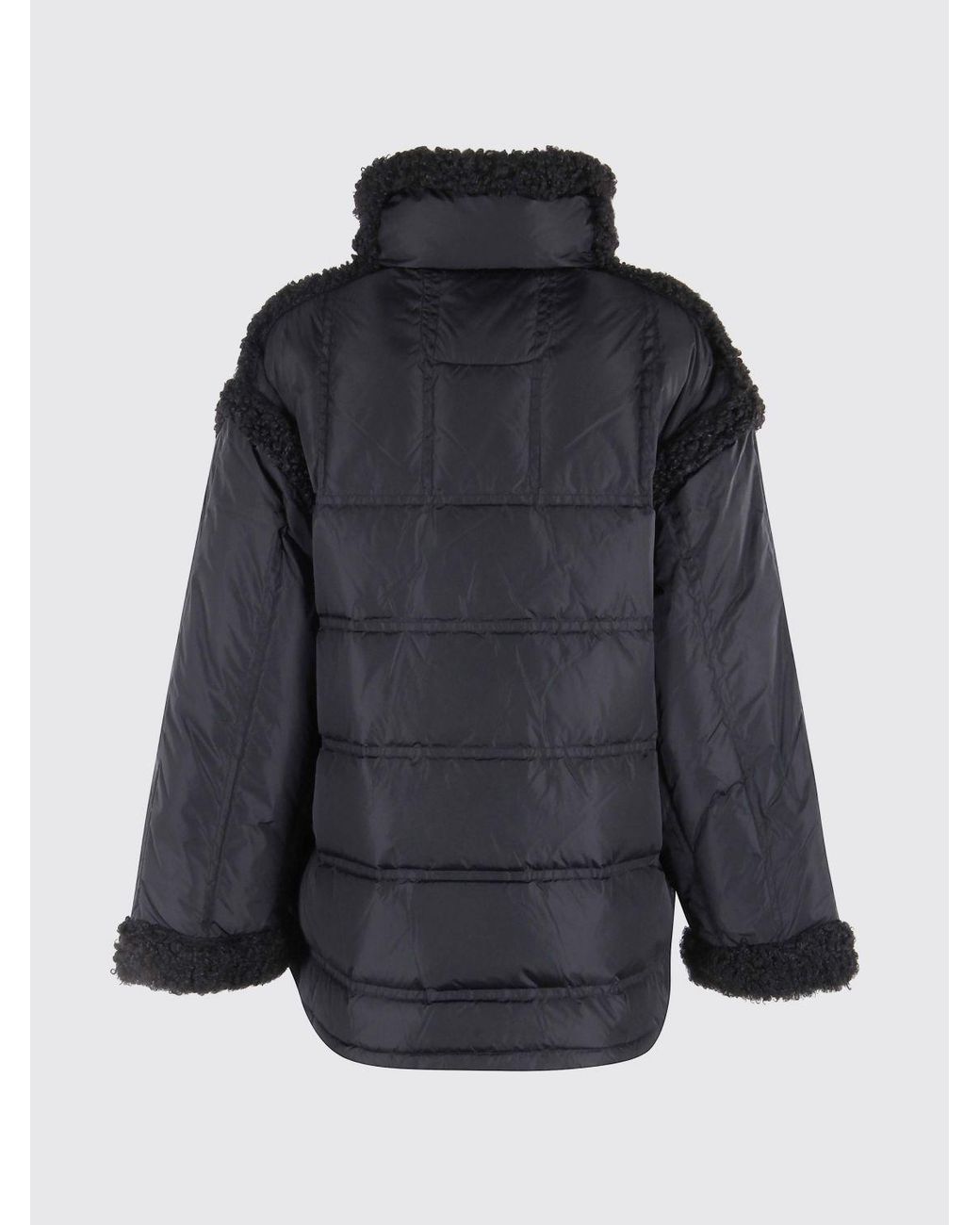 Stand Studio Black Dorothy Funnel Neck Puffer Jacket