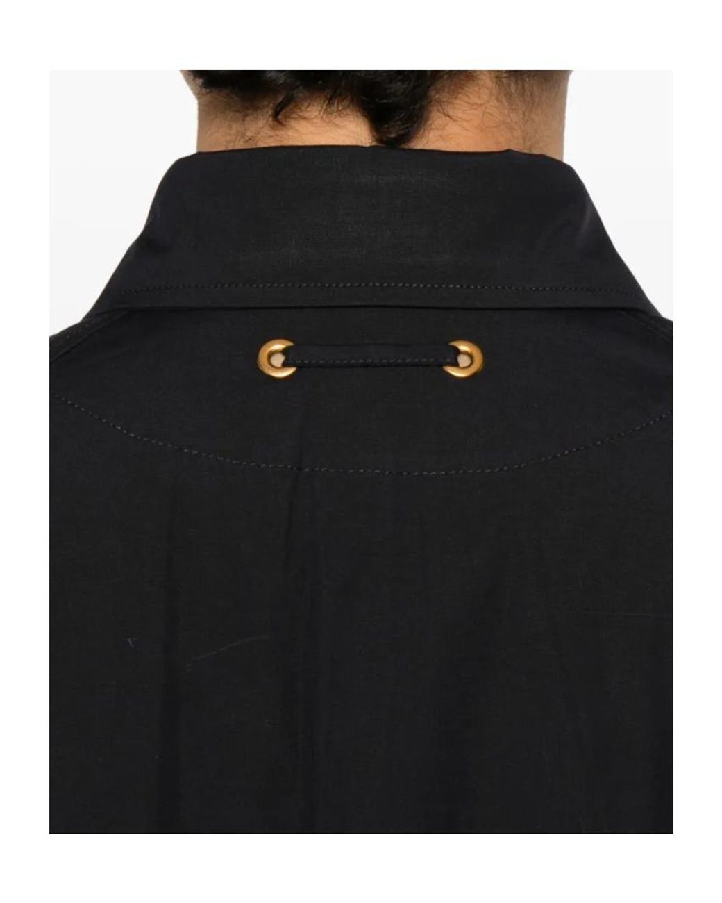 Max Mara Blue Cotton-Poplin Shirt Dress
