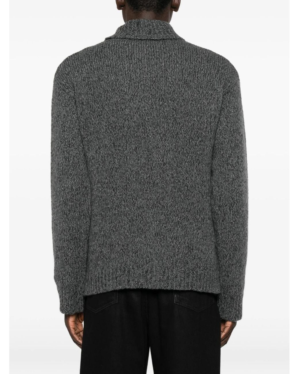 Our Legacy Gray Popover Turtleneck Knitted Jumper for men