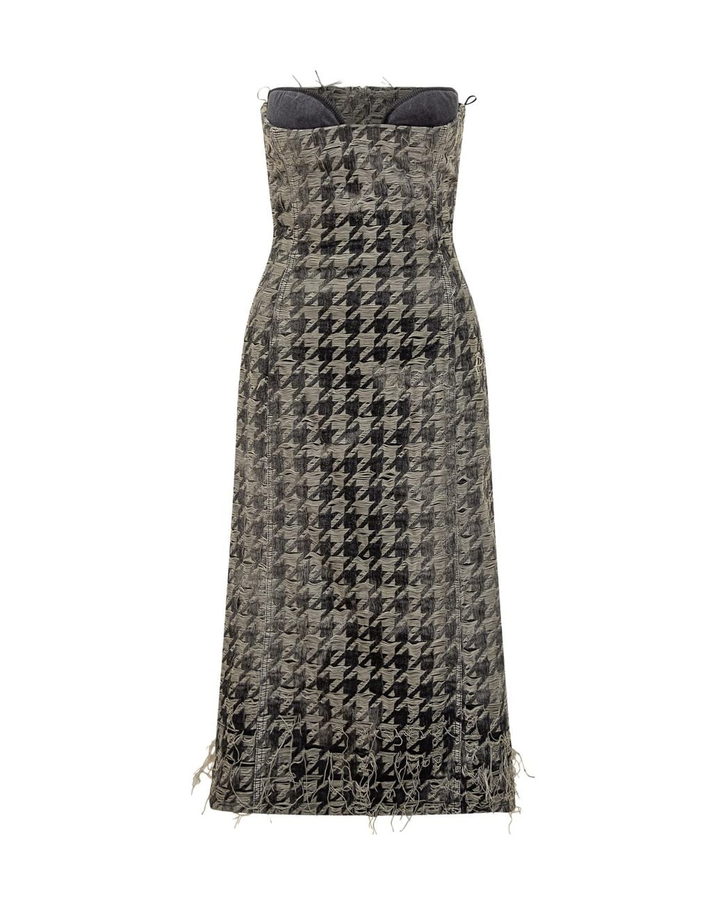 DIESEL Gray De-Oliva-Fsh Sleeveless Dress