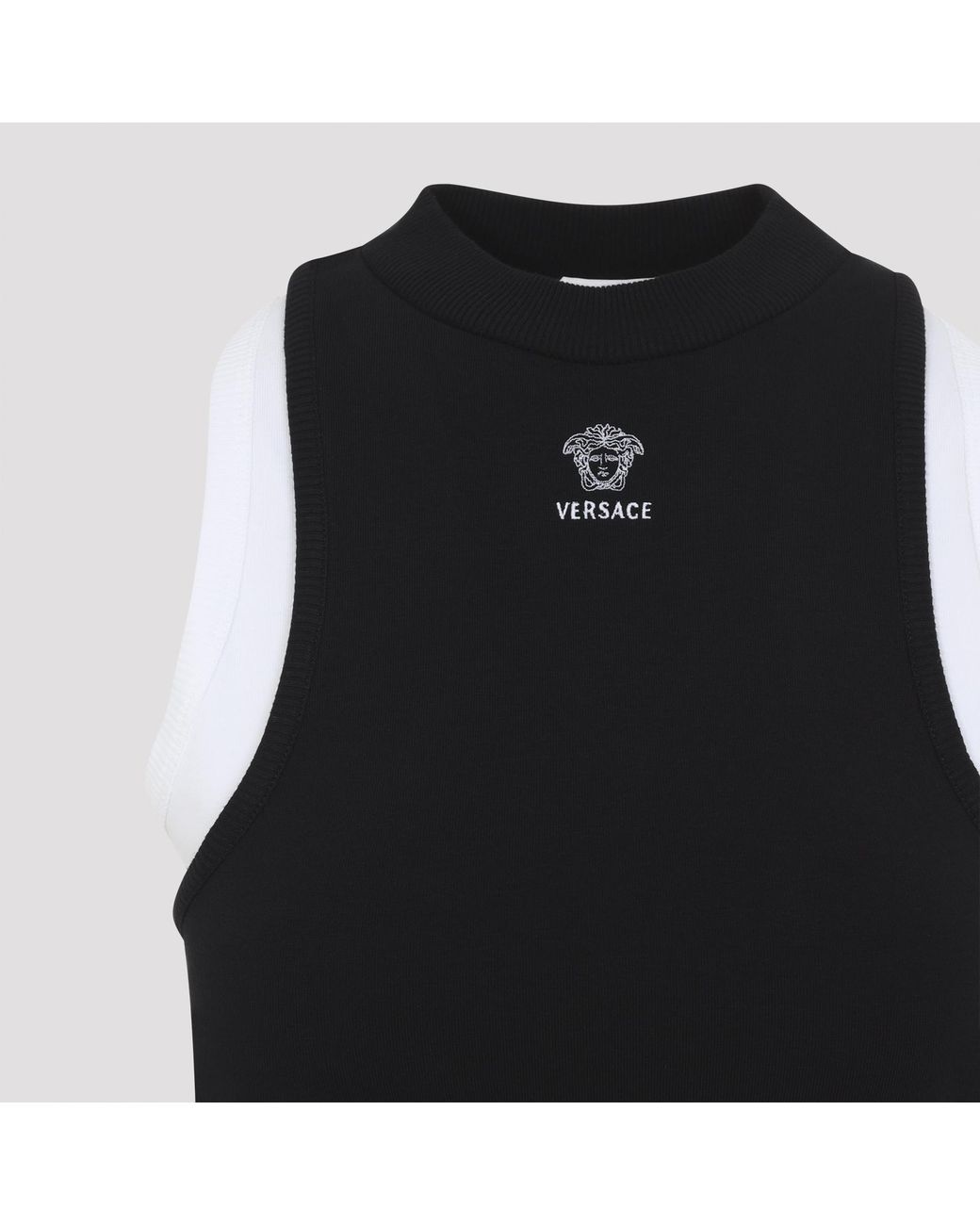 Versace Black Layered Tank Top