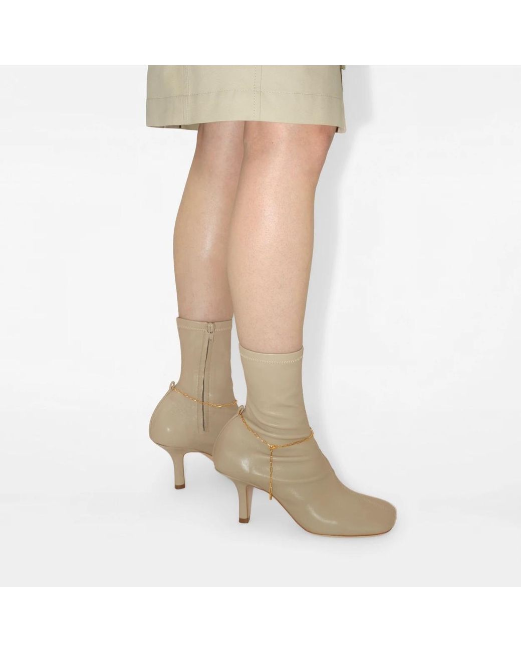 Burberry Brown 75Mm Slinky Legging Boots