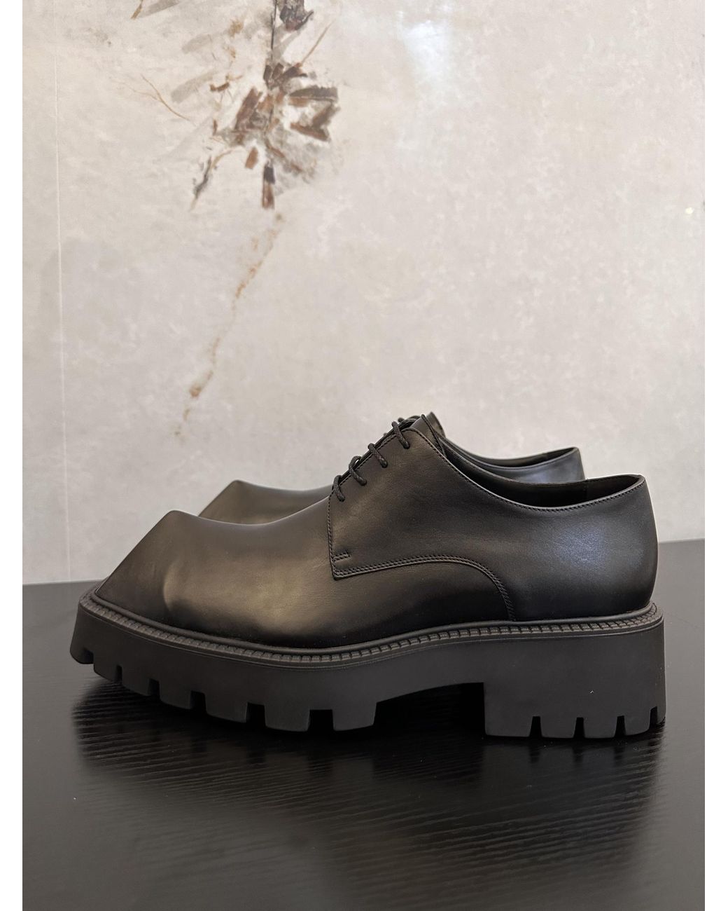 Balenciaga Rhino Derby Shoes in Black for Men | Lyst