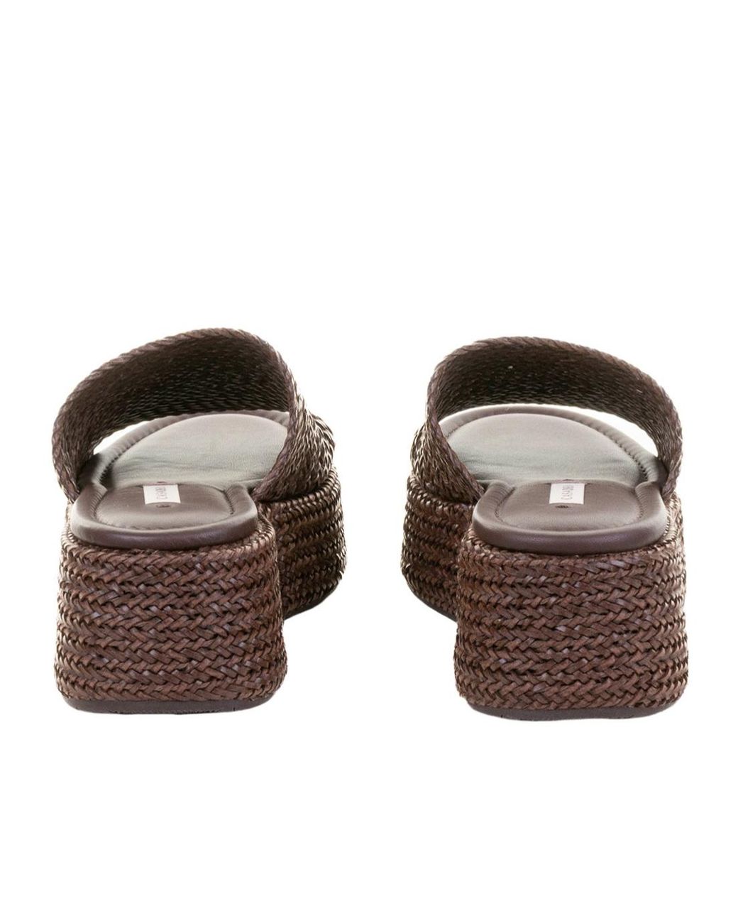 Casadei Brown Interwovened Open Toe Sandals
