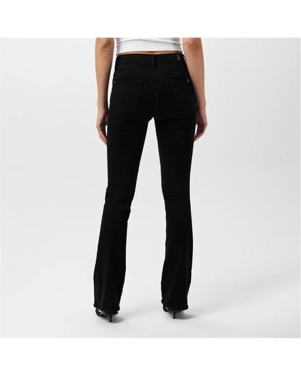 7 For All Mankind Black Bootcut Jeans