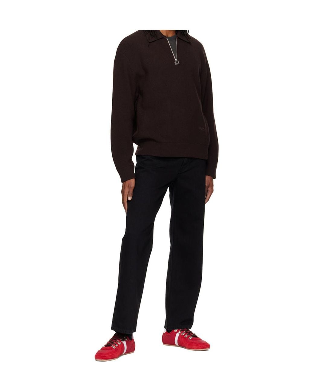 Wooyoungmi Black Straight-Leg Jeans for men