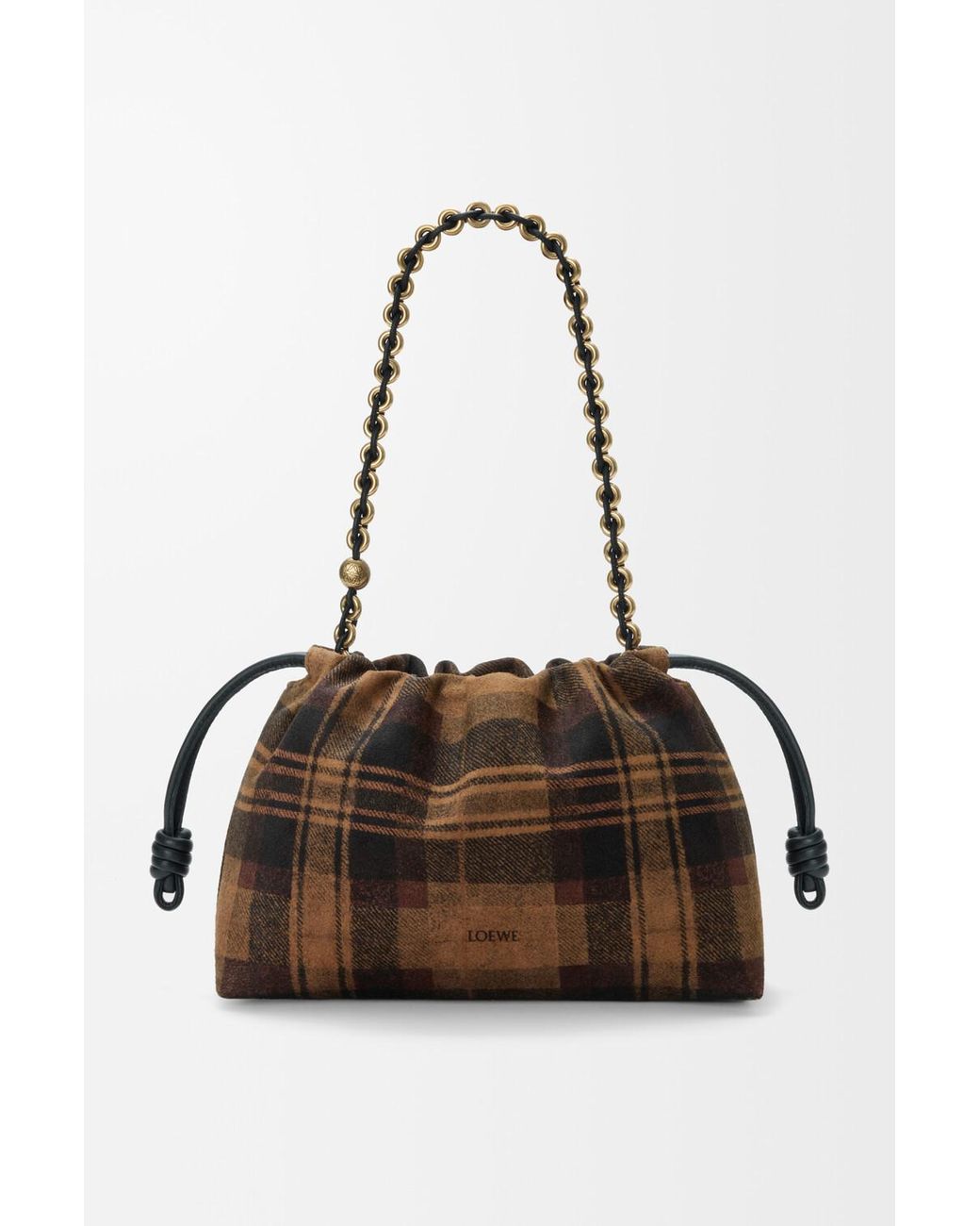 Loewe Brown Medium Pleated Shoulder Bag
