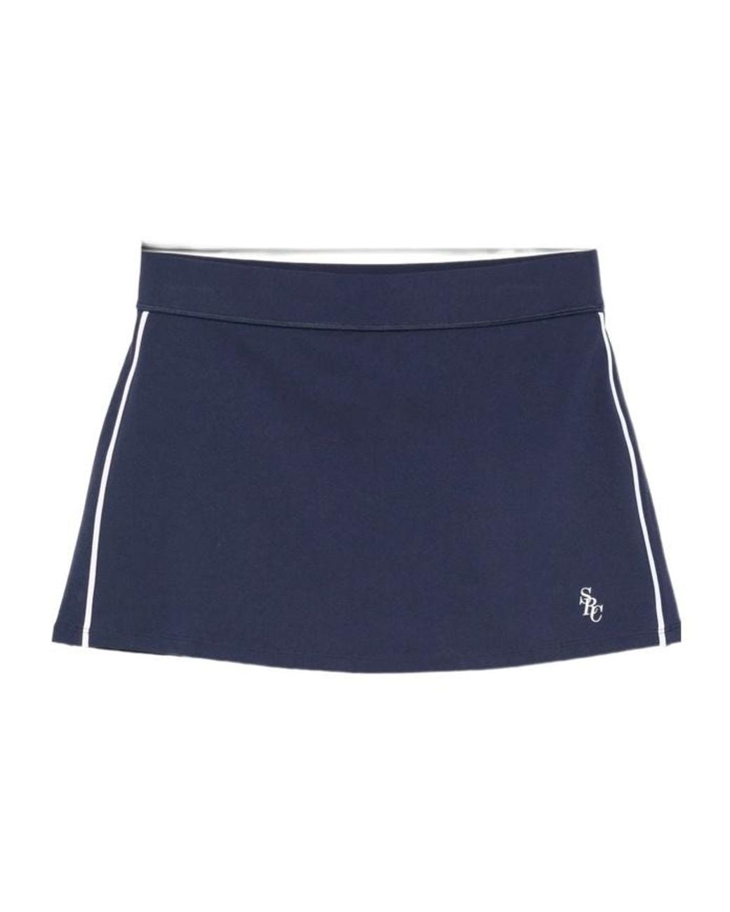 Sporty & Rich Blue Elastic-Waist Skirt
